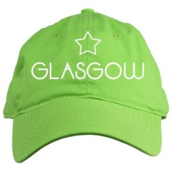 Cappellino ricamato Glasgow Scotland con stella verde chiaro Cappellino in poliestere, 5 pannelli,