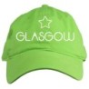 Cappellino ricamato Glasgow Scotland con stella verde chiaro Cappellino in poliestere, 5 pannelli,