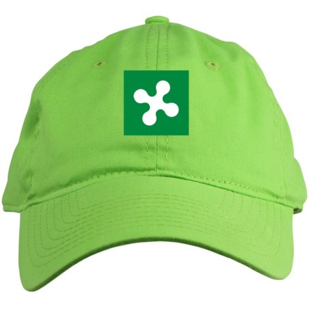 Cappellino ricamato logo Lombardia colore verde chiaro Cappellino in poliestere, 5 pannelli,