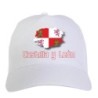 Cappellino bianco Castilla y Leon Spagna bandiera - sportivo ultras, in poliestere, 5 pannelli