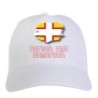 Cappellino bianco Dorset Sommerset UK bandiera - sportivo ultras, in poliestere, 5 pannelli 178