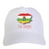 Cappellino bianco La Rioja Spagna bandiera - sportivo ultras, in poliestere, 5 pannelli 57