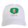 Cappellino bianco regione Umbria Italia bandiera chiusura velcro - sportivo ultras, in poliestere