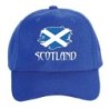 Cappellino blue royal Scotland Scozia bandiera chiusura velcro - sportivo ultras, in poliestere