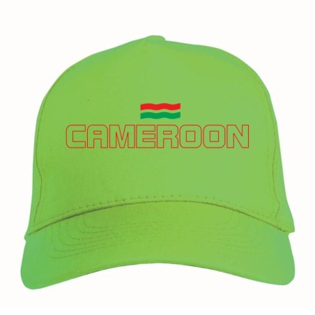 Cappellino Cameron bandiera ricamata chiusura in velcro - sportivo ultras, in poliestere