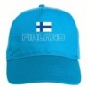 Cappellino Finlandia bandiera ricamata chiusura in velcro - sportivo ultras, in poliestere