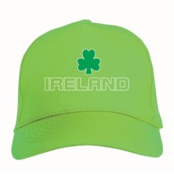 Cappellino Irlanda bandiera ricamata chiusura in velcro - sportivo ultras, in poliestere