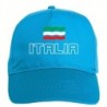 Cappellino Italia bandiera ricamata chiusura in velcro - sportivo ultras, in poliestere