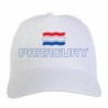 Cappellino Paraguay ricamato chiusura in velcro - sportivo ultras, in poliestere