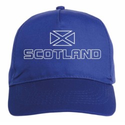 Cappellino Scotland bandiera ricamata chiusura in velcro - sportivo ultras, in poliestere