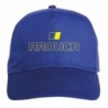 Cappellino ricamato blu Arouca Portogallo chiusura in velcro - sportivo ultras, in poliestere