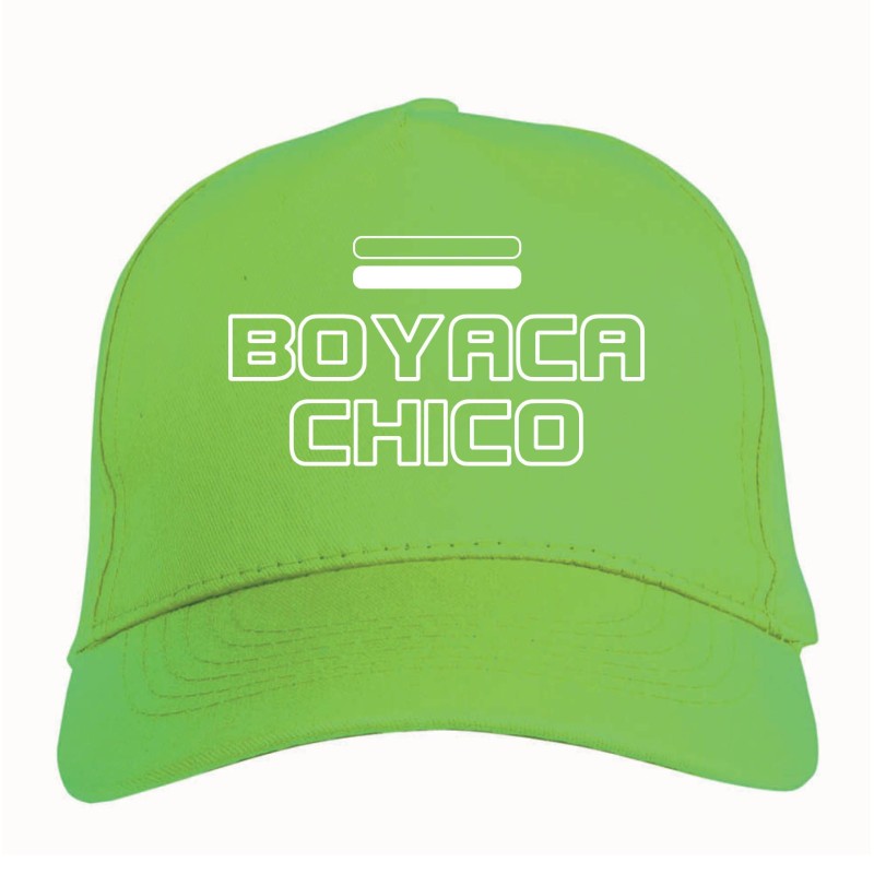 Cappellino ricamato Boyaca Chile biancoverde chiusura in velcro - sportivo ultras, in poliestere