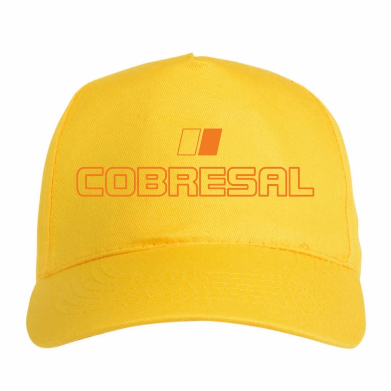 Cappellino ricamato Cobresal giallo Colombia chiusura in velcro - sportivo ultras, in poliestere