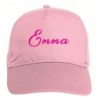 Cappellino ricamato Emma rosa chiusura in velcro - sportivo ultras, in poliestere