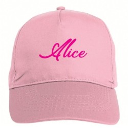 Cappellino ricamato rosa...