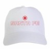 Cappellino ricamato Santa Fe Colombia biancorossa chiusura in velcro - sportivo ultras, in poliestere