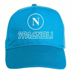 Cappellino ricamato quartieri Spagnoli quartiere Napoli chiusura in velcro - sportivo ultras, in poliestere