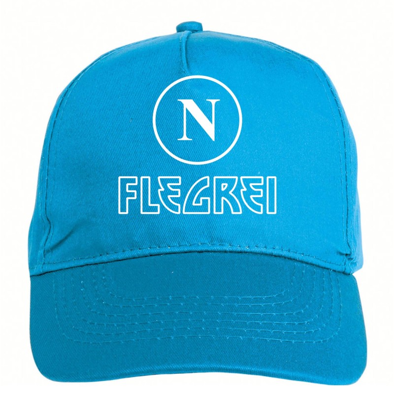 Cappellino ricamato quartieri Campi Flegrei quartiere Napoli chiusura in velcro - sportivo ultras, in poliestere