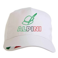 Cappellino bianco alpi con...