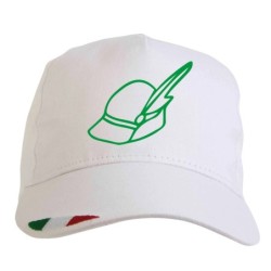 Cappellino bianco tricolore...