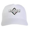 Cappellino bianco ricamato rombo Ascoli con tricolore - sportivo ultras, in poliestere