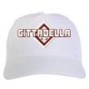 Cappellino bianco ricamato rombo Cittadella con tricolore - sportivo ultras, in poliestere