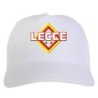 Cappellino bianco ricamato rombo Lecce con tricolore - sportivo ultras, in poliestere