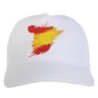 Cappellino bianco Bandiera Spagna stampato sublimazione sportivo ultras 4 baseball