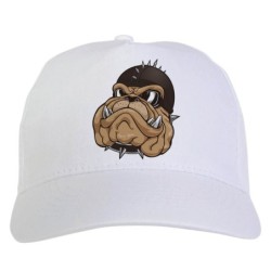 Cappellino bianco bulldog...