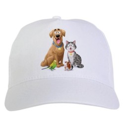 Cappellino bianco cane e...