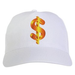 Cappellino bianco dollaro...