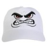 Cappellino bianco faccia arrabbiata stampato sublimazione sportivo ultras 10 baseball