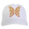 Cappellino bianco Farfalla astratta colorata stampato sublimazione sportivo ultras 40 baseball