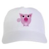 Cappellino bianco maialino rosa stampato sublimazione sportivo ultras 64 baseball