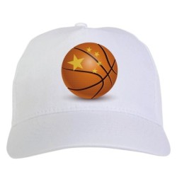 Cappellino bianco palla da basket stampato sublimazione sportivo ultras 28 baseball