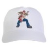 Cappellino bianco Rock star stampato sublimazione sportivo ultras 7 baseball