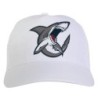 Cappellino bianco squalo arrabbiato stampato sublimazione sportivo ultras 16 baseball