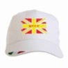 Cappellino Lecce giallorossa bandiera grunge con tricolore Italia baseball