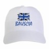 Cappellino ricamato Bauscia bandiera nerazzurra grunge 5 pannelli baseball sportivo ultras