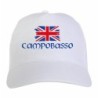 Cappellino ricamato tifosi Campobasso bandiera rossoblù grunge 5 pannelli baseball sportivo ultras