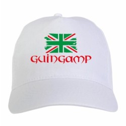 Cappellino ricamato tifosi Guingamp Francia bandiera rossoverde grunge 5 pannelli baseball sportivo ultras