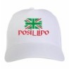 Cappellino ricamato tifosi Posillipo bandiera rossoverde grunge 5 pannelli baseball sportivo ultras