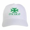 Cappellino stampato tifosi Mexico bandiera verde grunge 5 pannelli baseball sportivo ultras