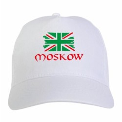 Cappellino stampato tifosi Moskow Russia bandiera rossoverde grunge 5 pannelli baseball sportivo ultras