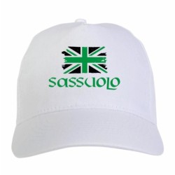 Cappellino stampato tifosi Sassuolo bandiera neroverde grunge 5 pannelli baseball sportivo ultras