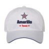 Cappellino ricamato Amarillo Texas stella USA America 5 pannelli baseball sportivo ultras