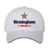 Cappellino ricamato Birmingham Alabama stella USA America 5 pannelli baseball sportivo ultras