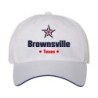 Cappellino ricamato Brownsville Texas stella USA America 5 pannelli baseball sportivo ultras