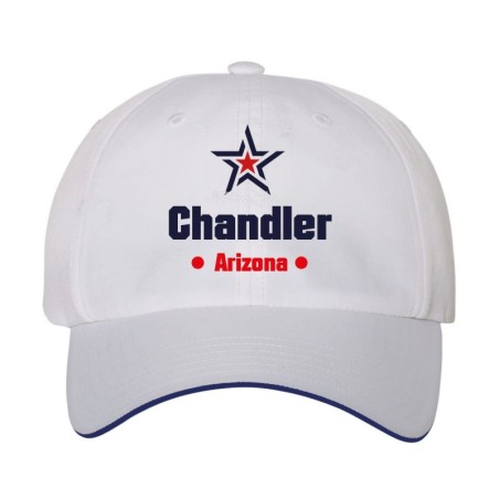 Cappellino ricamato Chandler Arizona stella USA America a pannelli baseball sportivo ultras