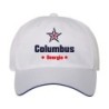 Cappellino ricamato Columbus Georgia stella USA America a pannelli baseball sportivo ultras